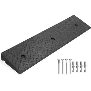 تحميل العتبة المنحدر الداخلي في الهواء الطلق 7700 رطل الحمل السعة المنحدر منحدر منحدر مكافحة عجلة مكافحة الانزلاق للدراجة ، سكوتر ، سيارة موتور ، شاحنة （2'rise ， 1pcs） in Kuwait