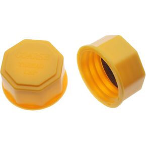 FDXGYH 2 Pcs Gas Can Cap Plastic Gas Can Lid Yellow Gas Can Cap Replacement for Most 1/2/3/5 Gallon Gas Cans