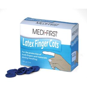 Medique Products 68235 Blue Finger Cot, Medium, 144 Count
