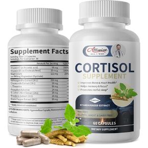 Cortisol Supplements for Women and Men,Cortisol Manager with Magnesium, Ashwagandha,Rhodiola, L-Theanine,Balanced Cortisol Levels for Mood,Focus,Zzz Support