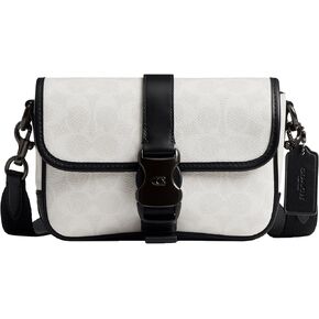 Coach League Crossbody 19, White/Black Sig
