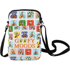 LEVLO Funny Cartoon Dog Crossbody Bag Cartoon Fans Gift Dog Moods Shoulder Bag Cartoon Dog Movie Merch