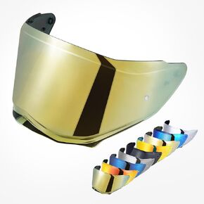 VCOROS Helmet Face Shield for Sedici Duale Mips Helmet Visor Mips Parlare For SEDICI Duale Forged Carbon Helmets Replacement (Chrome Red)