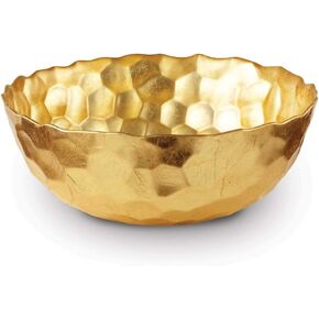Solid Large Odessa Golden Glass Bowl