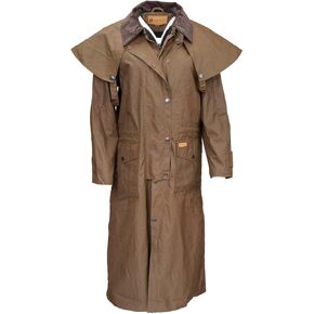 Outback Trading Company Women's Matilda Waterproof Windproof Breathable Long Waxed Cotton Western Duster Coat