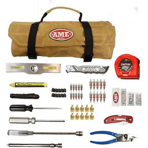 AME INTL OTR Inspection Kit Valve Tools, Measurement, Tread Depth Gauge, and More - Ideal for Professional and Owner Operators