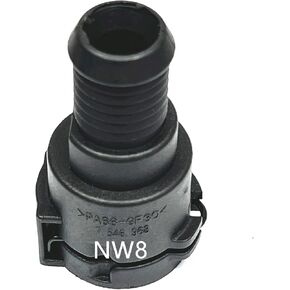 NW8 Coolant Hose Connector Adapter,Radiator Pipe Line Fitting for Mercedes-Benz BMW Audi Volkswagen Chevrolet Volvo Buick,Engine Heater Hose Assembly Junction Flange Repair Kit Threaded Straight 0 Deg
