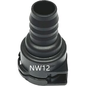 NW12 Coolant Hose Connector Adapter,Radiator Pipe Line Fitting for Mercedes-Benz BMW Audi Volkswagen Chevrolet Volvo Buick,Engine Heater Hose Assembly Junction Flange Repair Kit Barbed Straight 0.66in