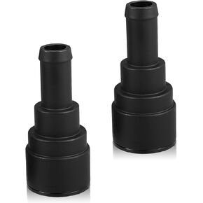 Car Heater Coolant Hose Connector, Plastic Cooling Water Hose Thermostat Cover Connector, Replacement OE#15032062 15151873 15151875, Compatible with Buick GMC Chevrolet Ford Lincoln (Black)