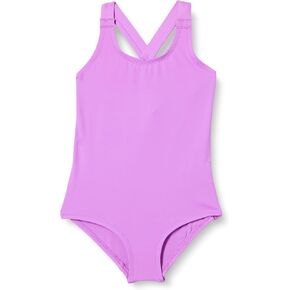 Amazon Essentials Girls and Toddlers' Cross-Back One-Piece Swimsuit