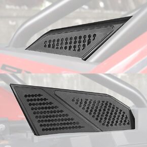 RZR Intake Cover Grill Compatible with 2020 2021 2022 2023 2024 2025 Polaris RZR PRO XP/4 RZR Turbo R/4 RZR Pro R/4 Inlet Protection Cover Engine Side Vent Air Intake Metal Mesh Cover Bezel