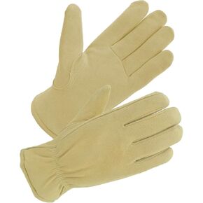 SKYDEER 3M Thinsulate Thermal Winter Work Gloves with Windproof Premium Genuine Deerskin Suede Leather (Unisex)