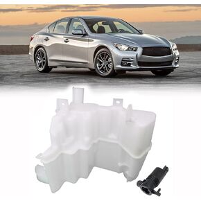 GXARTS 28910-4HB0A Windshield Washer Reservoir Tank Windshield washer bottle with motor Compatible with Nissan Infiniti Q60 Q50 2014 2015 2016 2017 2018 2019 2020