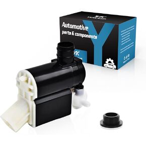 Windshield Washer Pump - Compatible with Hyundai 2013-2016 Santa Fe, Washer Fluid Pump with Grommet Replaces OEM: 98510-2V100