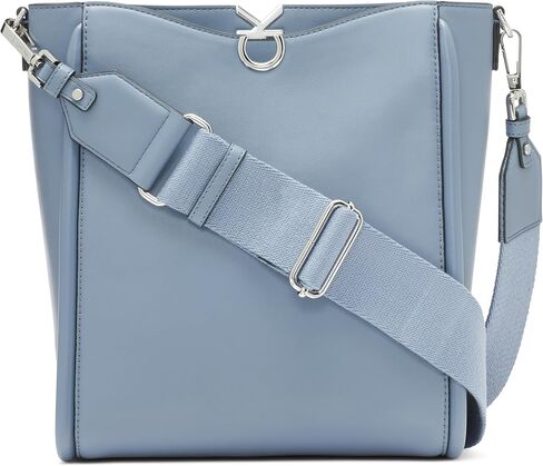 Calvin Klein Womens Crisell North/South Crossbody Calvin Klein Crisell North/South Crossbody, أسودفضي in Kuwait