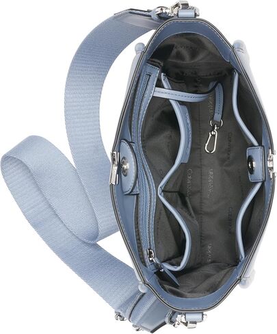 Calvin Klein Womens Crisell North/South Crossbody Calvin Klein Crisell North/South Crossbody, أسودفضي in Kuwait