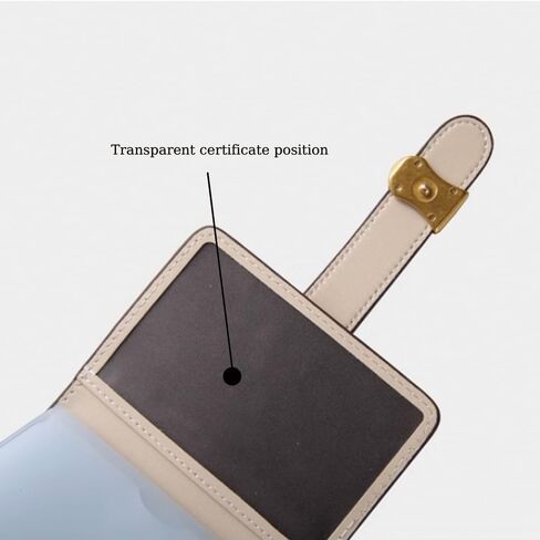 1 PCS Credit Card Holder Pvc Leather Business Card Holder Card Case Organizer Bag with 20 Card Sleeves Inside 2 Plastic Drivers License Women Credit Card Case (apricot) in Saudi Arabia