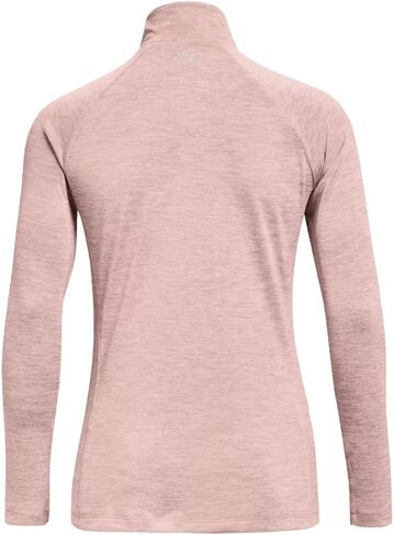 Under Armour Women's Tech Twist ½ Zip Long-Sleeve Pullover , Pink Clay (663)/Metallic Silver , X-Large in Saudi Arabia