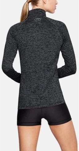 Under Armour Women's Tech Twist ½ Zip Long-Sleeve Pullover , Pink Clay (663)/Metallic Silver , X-Large in Saudi Arabia