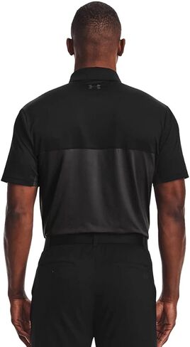 Under Armour Men's Performance Golf Polo 2.0 Colorblock , Black (006)/Jet Gray , Small in Saudi Arabia