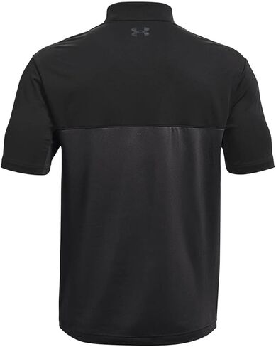 Under Armour Men's Performance Golf Polo 2.0 Colorblock , Black (006)/Jet Gray , Small in Saudi Arabia