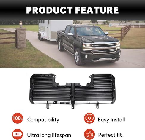 601-374 Radiator Shutter Assembly Compatible with Chevy Silverado 1500 2017-2019 GMC Sierra Chevrolet/GMC Models 84363184 23300225 in Saudi Arabia