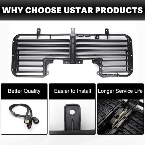 601-374 Radiator Shutter Assembly Compatible with Chevy Silverado 1500 2017-2019 GMC Sierra Chevrolet/GMC Models 84363184 23300225 in Saudi Arabia
