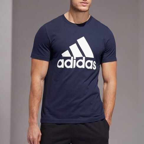adidas mens Ultimate Badge of Sport Tee in Kuwait