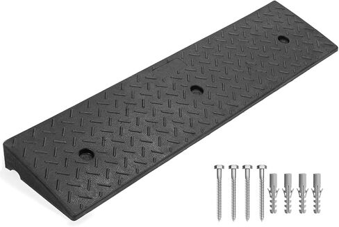 تحميل العتبة المنحدر الداخلي في الهواء الطلق 7700 رطل الحمل السعة المنحدر منحدر منحدر مكافحة عجلة مكافحة الانزلاق للدراجة ، سكوتر ، سيارة موتور ، شاحنة （2'rise ， 1pcs） in Kuwait