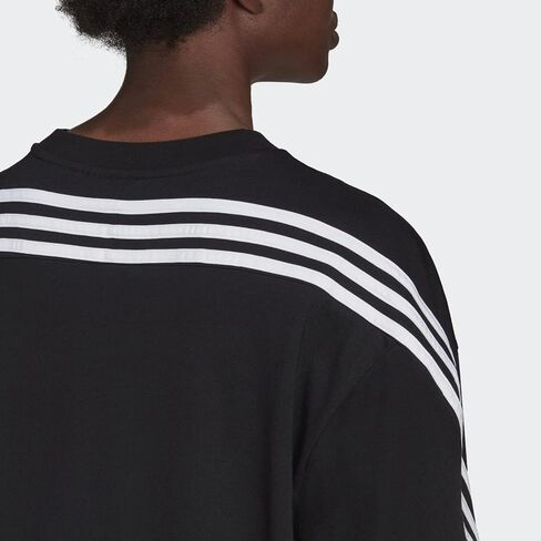 Adidas Women's Future Icons 3-Stripes Tee, Black, Large in Saudi Arabia