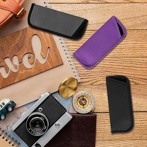 3 Pack Reading Glasses Case, Soft Glasses Case, Soft Eyeglasses Bag Portable Cloth Eyewear Case, Protective Soft Glasses Sleeve for Anti Scratch Glasses Storage Bag Pouch in Kuwait