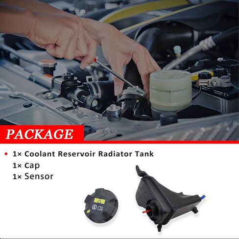 Engine Coolant Reservoir Tank & Sensor & Cap Repalces 17137567462 17137607482 17137640514 603-334, for BMW 118i 120i 125i 130i 135i 323i 325i 325xi 328i 328xi 330i 330xi 335i 335xi X1 Z4 in Saudi Arabia