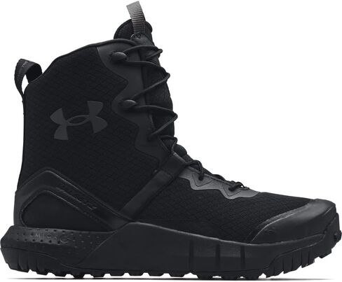 Under Armour Men's UA Micro G Valsetz Tactical Boots - 3023743-001 - Black/Black/Pitch Gray - 14 in Saudi Arabia