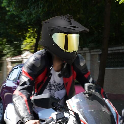 VCOROS Helmet Face Shield for Sedici Duale Mips Helmet Visor Mips Parlare For SEDICI Duale Forged Carbon Helmets Replacement (Chrome Red) in Saudi Arabia
