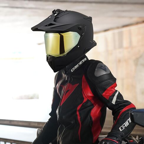 VCOROS Helmet Face Shield for Sedici Duale Mips Helmet Visor Mips Parlare For SEDICI Duale Forged Carbon Helmets Replacement (Chrome Red) in Saudi Arabia
