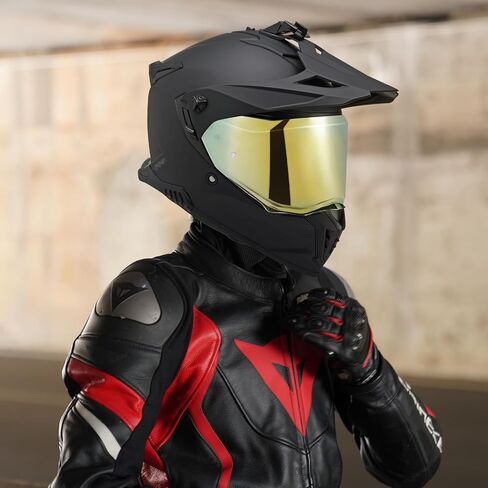 VCOROS Helmet Face Shield for Sedici Duale Mips Helmet Visor Mips Parlare For SEDICI Duale Forged Carbon Helmets Replacement (Chrome Red) in Saudi Arabia