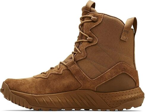 Under Armour Men's UA Micro G Valsetz Leather Tactical Boots - 3024009-200 - Coyote/Coyote/Coyote - 14 in Saudi Arabia