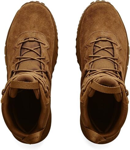 Under Armour Men's UA Micro G Valsetz Leather Tactical Boots - 3024009-200 - Coyote/Coyote/Coyote - 14 in Saudi Arabia