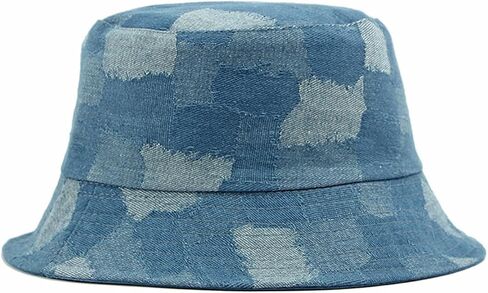Denim Bucket Hats for Women Men Cute Jean Hat Packable Outdoor Sun Cap in Saudi Arabia