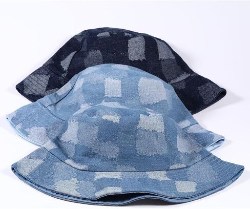 Denim Bucket Hats for Women Men Cute Jean Hat Packable Outdoor Sun Cap in Saudi Arabia