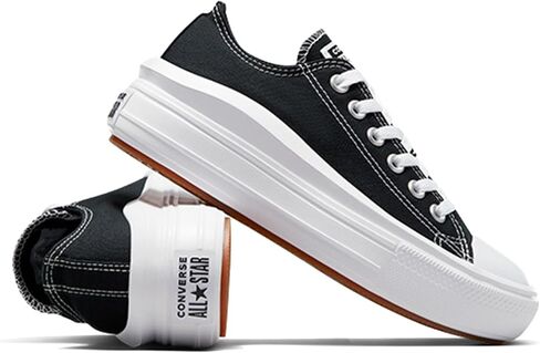 Converse Women's Gym Gymnastics Shoe, Black White White, 8.5 in Saudi Arabia
