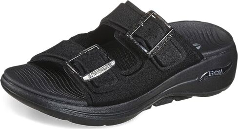 Skechers Go Walk Arch Fit Double Band Buckle Slide in Saudi Arabia