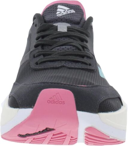 حذاء الجري adidas Adizero Boston 10 - للنساء أبيض FTW/أسود أساسي/أحمر شمسي، 10.5 in Kuwait