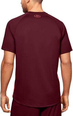 Under Armour Men's Tech 2.0 Emboss Short-Sleeve Training Workout T-Shirt , Cordova (615)/Beta , Medium in Saudi Arabia