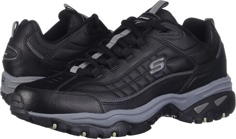 Skechers mens Energy Afterburn road running shoes, Black,6.5 2E in Saudi Arabia