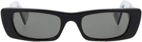Gucci GG0516S Shiny Bilayer Black/White Mother-Of-Pearl/Grey Solid One Size in Saudi Arabia