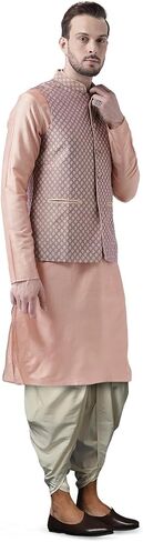 Men's Kurta with Elastic Dhoti Pants, Ethnic Indian Traditional Festive Wear in Saudi Arabia
