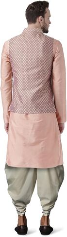 Men's Kurta with Elastic Dhoti Pants, Ethnic Indian Traditional Festive Wear in Saudi Arabia