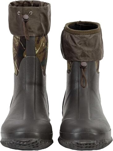 Ubon Men's Medium-High Waterproof Chloroprene Rubber Rain Boots for Farm and Garden Work in Saudi Arabia