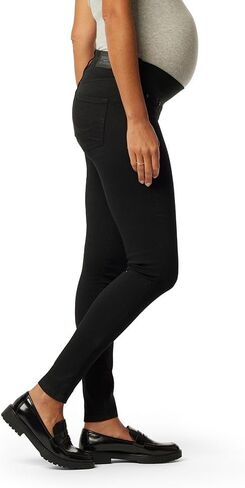 Signature by Levi Strauss & Co. Gold Label Women's Maternity Baby Bump Skinny Jeans, Noir-Waterless, Large, black in Saudi Arabia